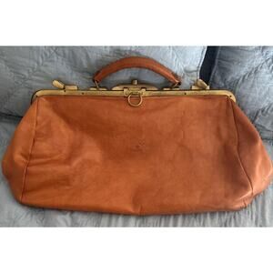 Vintage RARE IL Bisonte Doctor Bag, Leather, Clean Interior